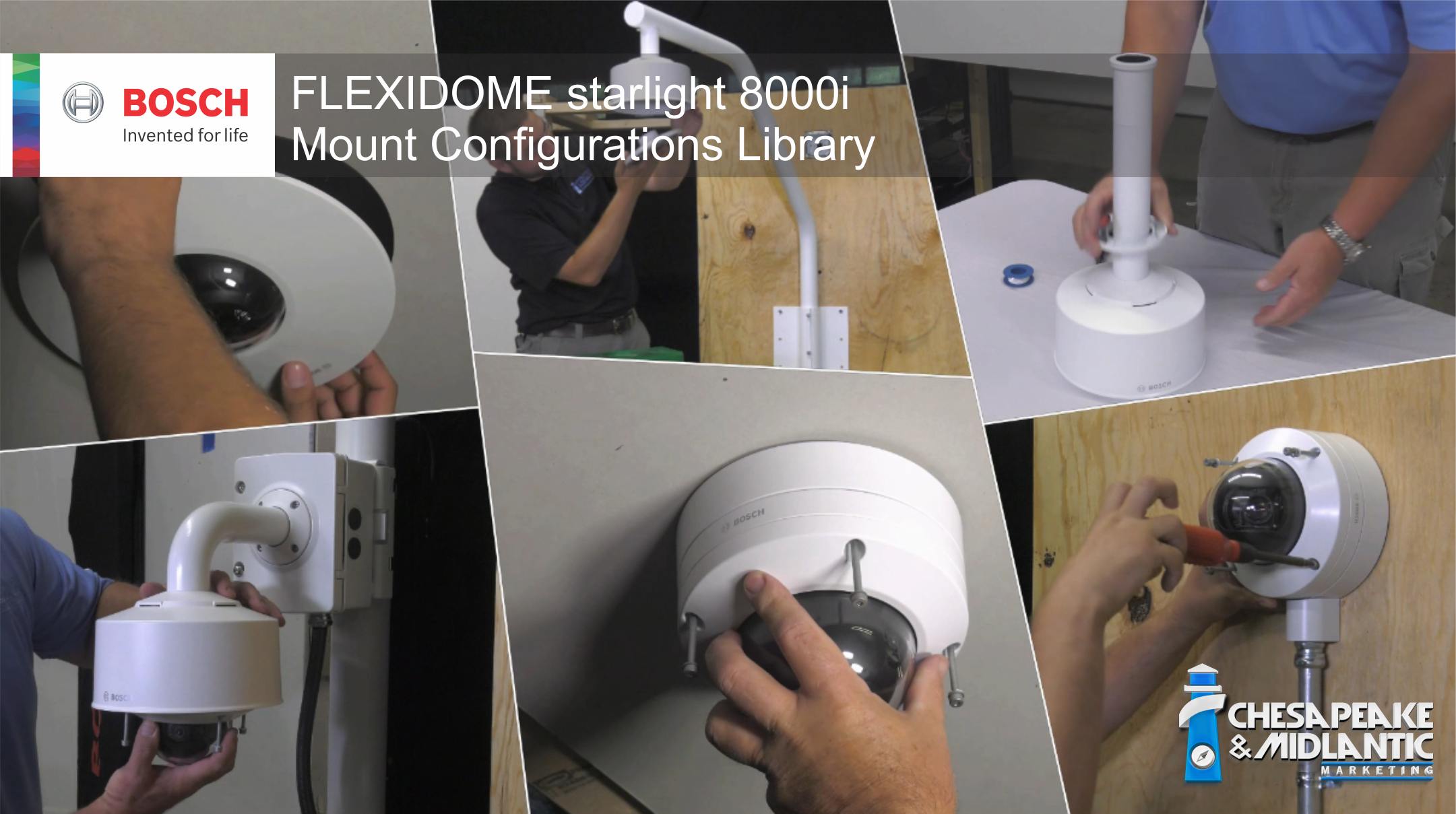 Bosch FLEXIDOME starlight 8000i and Modular Mount Configurations